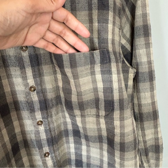 VTG Pendleton Brown Long Sleeve Flannel Mens XL Button Down Polo Shirt - Picture 5 of 9